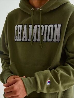 Champion Reverse Weave Ombre Block / Gradient Collegiate Logo Hoodie